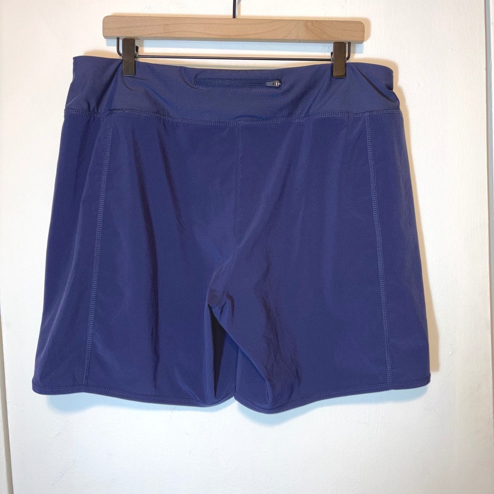 Title Nine Original Anti Run 7" Nimblene Shorts XL Blue Stretch Athletic Hiking - Picture 4 of 9